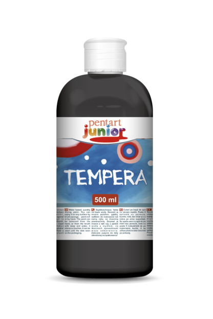 Pentart Temperafarbe 500 ml - Schwarz