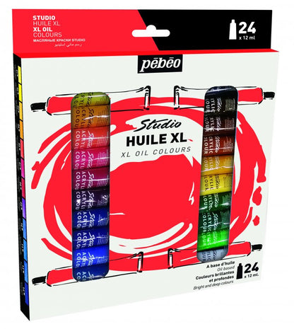 Pebeo Studio XL Oil Paint Sets - 24 x 12 ml