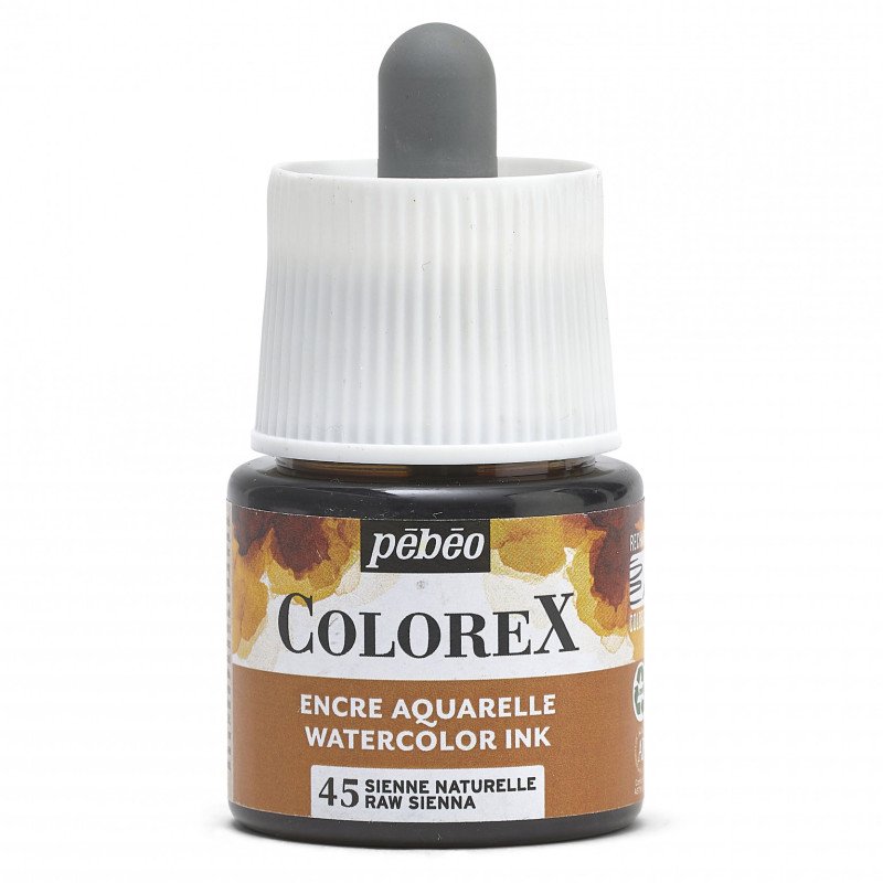 Pebeo Colorex Aquarelltinte 45 ml - 45 - Natur-Siena