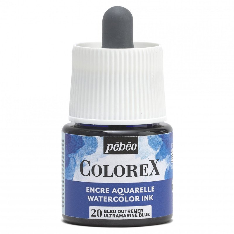 Pebeo Colorex Aquarelltinte 45 ml - 20 - Ultramarinblau