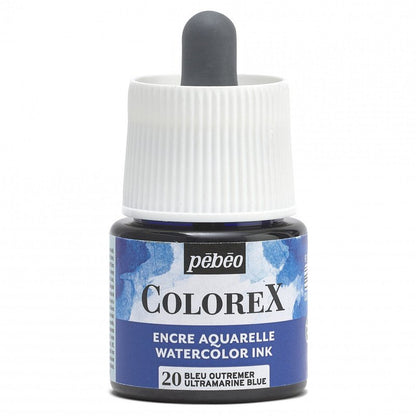 Pebeo Colorex Aquarelltinte 45 ml - 20 - Ultramarinblau