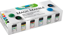 Kreul Magic Marble Marmorierfarbe Sets - Basic standaardkleuren - 6 x 20 ml