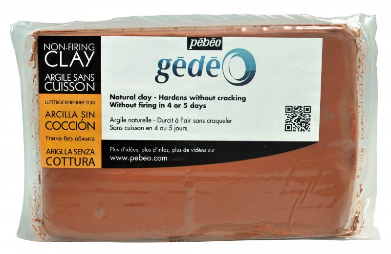 Pebeo Gédéo Lufthärtende Modelliermasse 1,5 kg - Rot