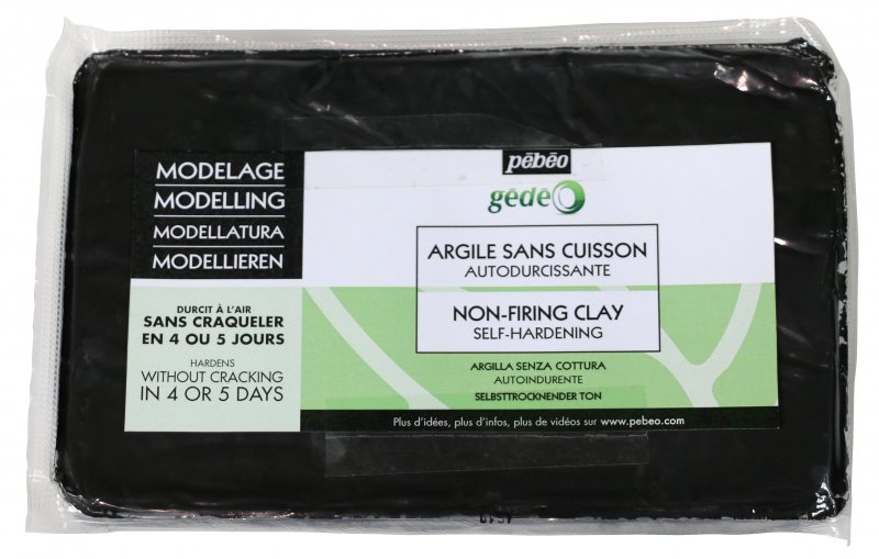 Pebeo Gédéo Lufthärtende Modelliermasse 1,5 kg - Schwarz