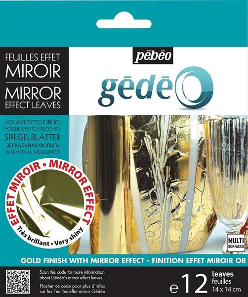 Pebeo Gedeo Mirror Effect Leaves - 12 Pack