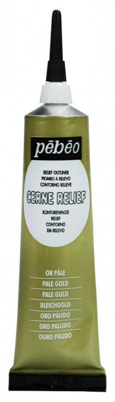 Pebeo Cerne Relief Omlijning 37 ml - Blassgold