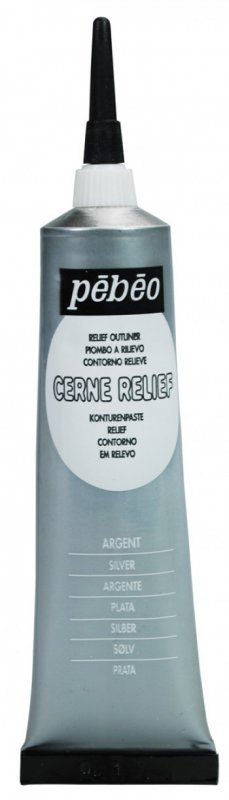 Pebeo Cerne Relief Omlijning 37 ml - Silber