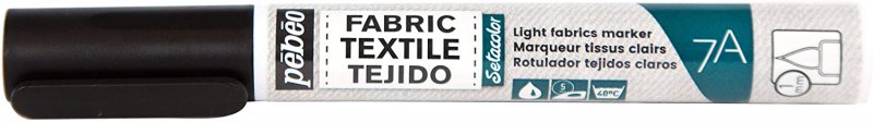 Pebeo Setacolor Light Fabric Marker 7A - Schwarz