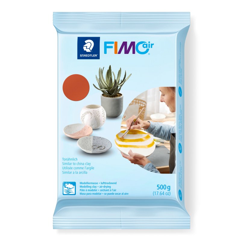 FIMO Air Basic Lufttrocknende Modelliermasse - 500 g - Terracotta