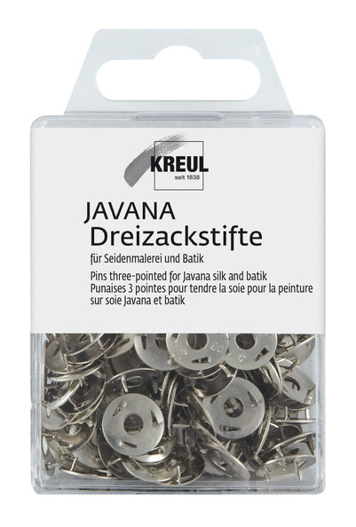 Kreul Javana Zijde Opspanaccessoires - Driepuntspunaises - 50 Stück