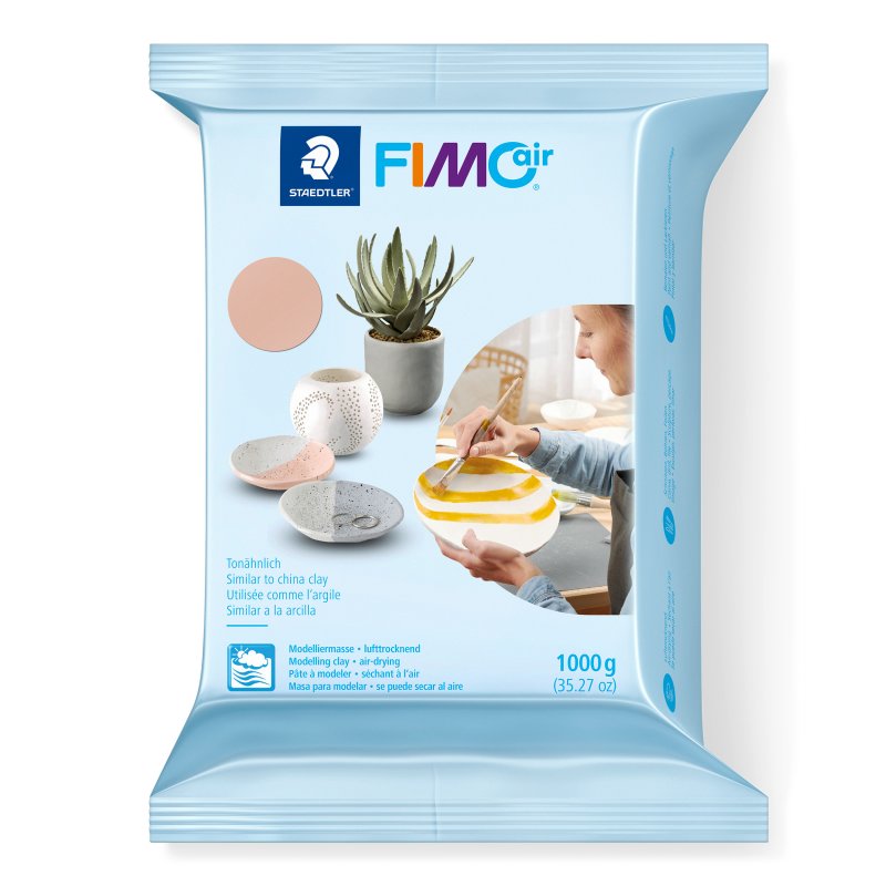 FIMO Air Basic Lufttrocknende Modelliermasse - 1 kg - Vleeskleur