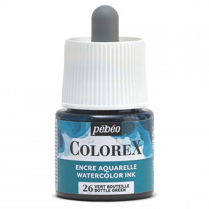 Pebeo Colorex Aquarelltinte 45 ml - 26 - Flaschengrün