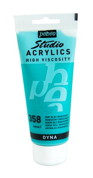Pebeo Studio Acrylfarbe 100 ml - 360 - Blau-Schwarz Irisierend
