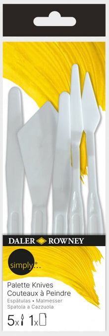 Daler-Rowney Simply Malmesser Set - Kunststoff - 5 Stück