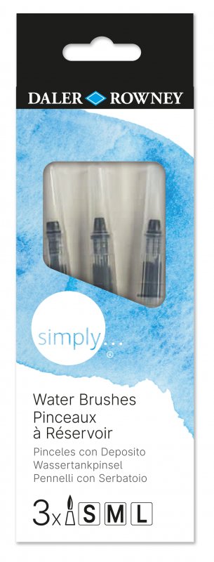 Daler-Rowney Simply Waterpenseel Set Rond - 3 stuks