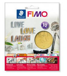 FIMO Blattmetall 140 x 140 mm - 10 Blatt - Gold