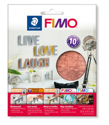 FIMO Blattmetall 140 x 140 mm - 10 Blatt - Kupfer
