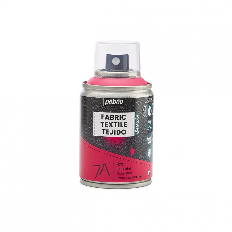 Pebeo 7A Textielspray 100 ml - Fluoreszierend Roze