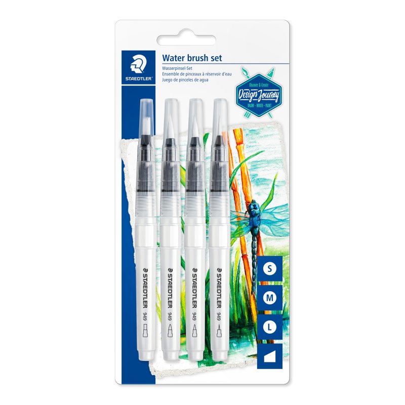 Staedtler Waterpenseel Blister - 4 stuks