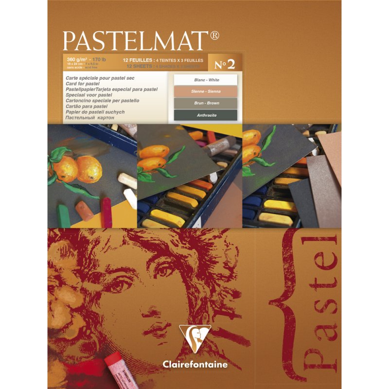 Clairefontaine Pastelmat Pastelblok 360 g - No. 2 - 18 x 24 cm