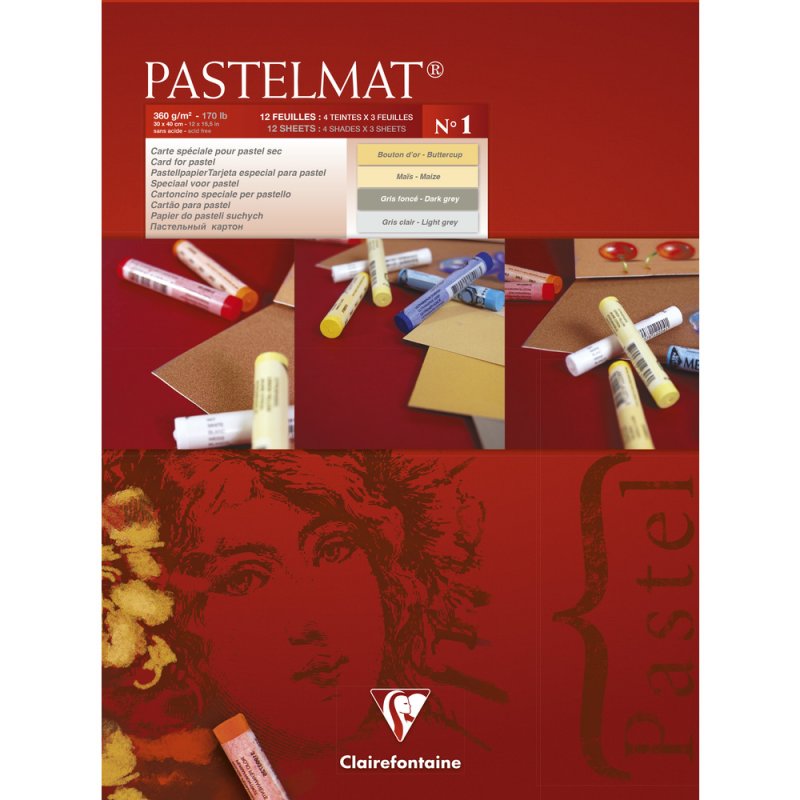 Clairefontaine Pastelmat Pastelblok 360 g - No. 1 - 30 x 40 cm