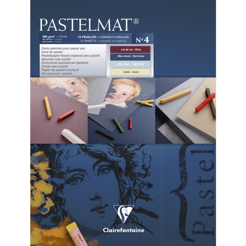 Clairefontaine Pastelmat Pastelblok 360 g - No. 4 - 18 x 24 cm