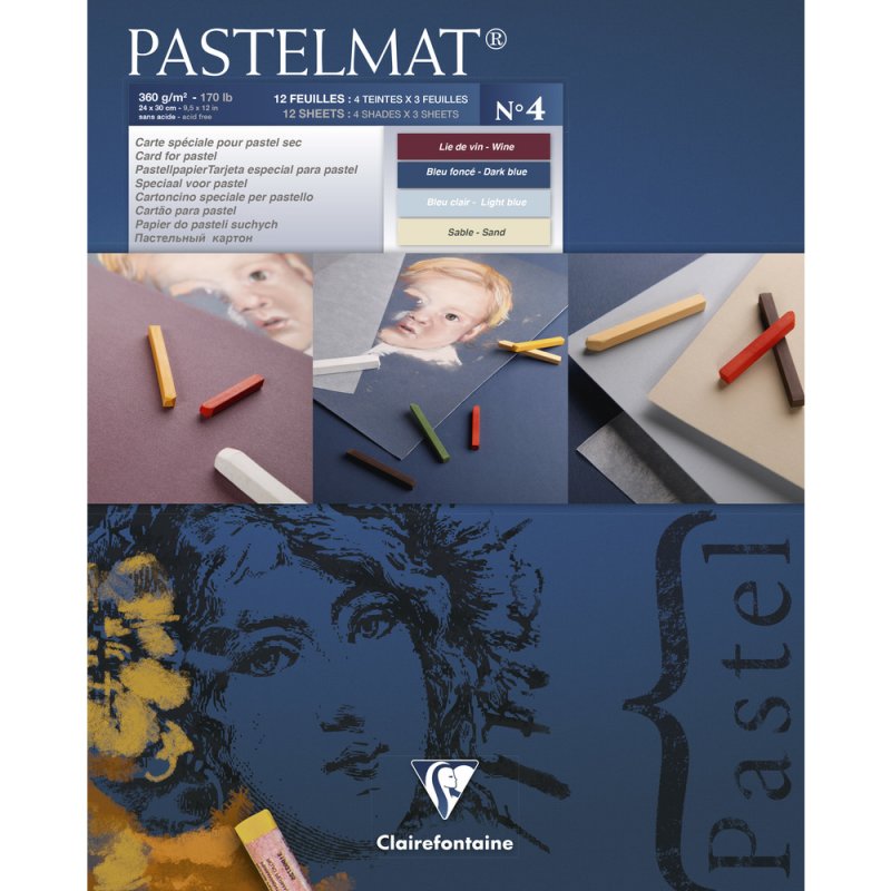 Clairefontaine Pastelmat Pastelblok 360 g - No. 4 - 24 x 30 cm