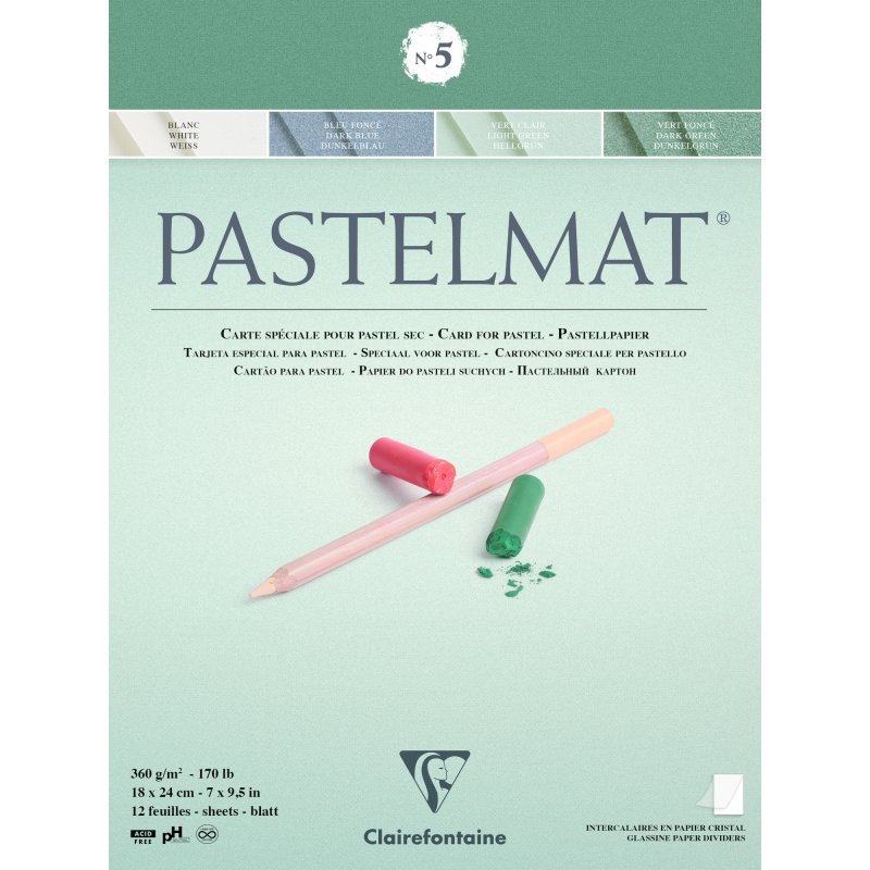 Clairefontaine Pastelmat Pastelblok 360 g - No. 5 - 18 x 24 cm