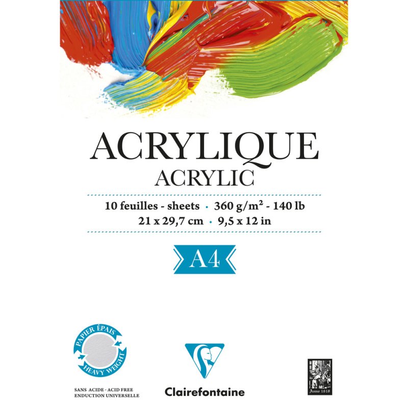 Clairefontaine Acryl- und Gouachepapier 360 g
