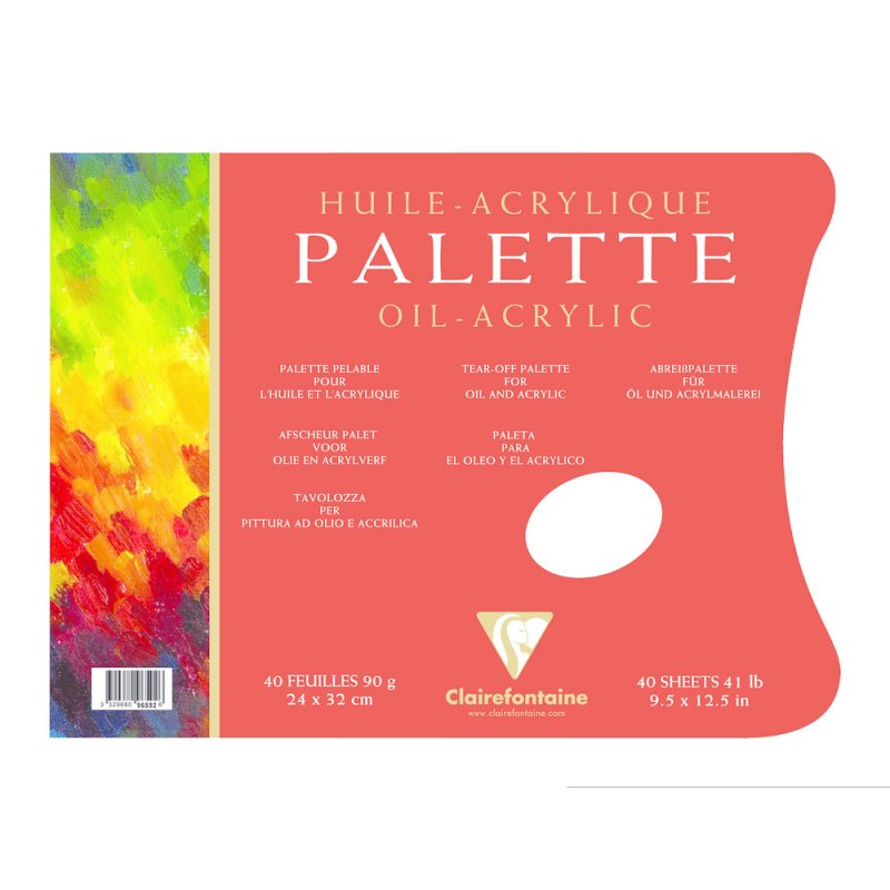Clairefontaine Palette Olie/Acrylverf 90 g