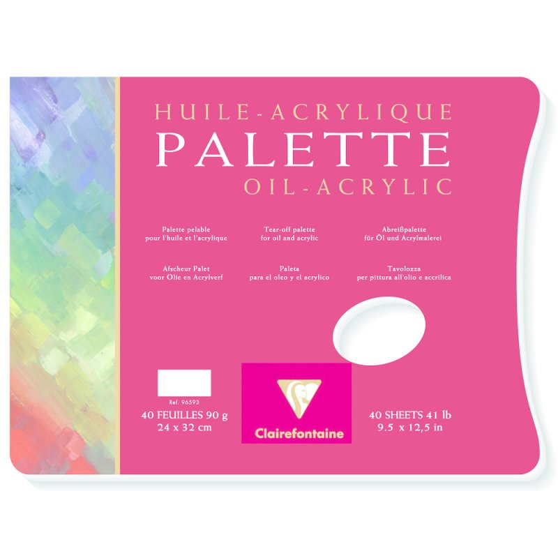 Clairefontaine Palette Olie/Acrylverf 90 g