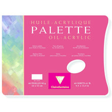 Clairefontaine Palette Öl-/Acrylfarbe 90 g - 30 x 40 cm - 40 Blatt