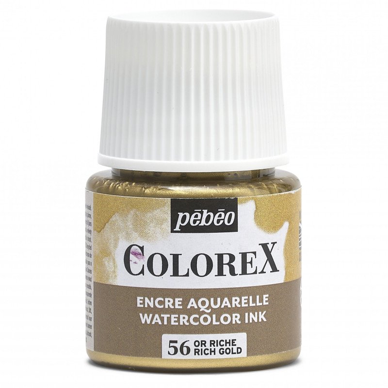 Pebeo Colorex Aquarelltinte 45 ml - 56 - Metall Reichgold