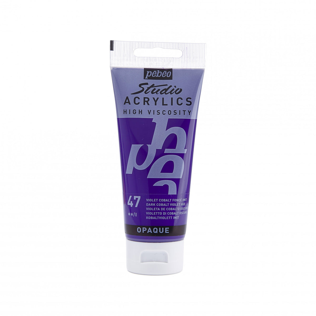 Pebeo Studio Acrylfarbe 100 ml - 47 - Dunkel Kobaltviolett Imitation