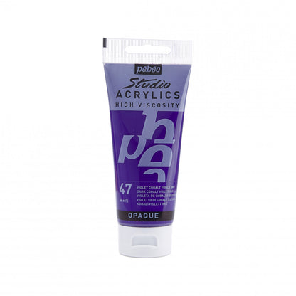 Pebeo Studio Acrylfarbe 100 ml - 47 - Dunkel Kobaltviolett Imitation