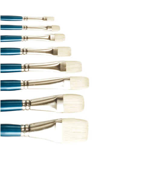 Conda Long-Handled Bleached Bristle Brush Flat