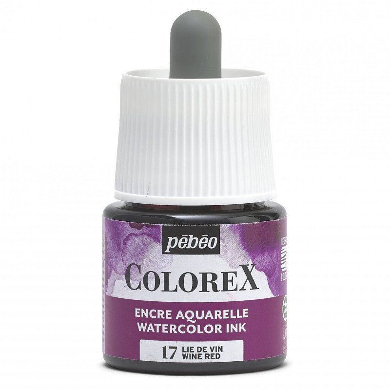 Pebeo Colorex Aquarelltinte 45 ml - 17 - Weinrot