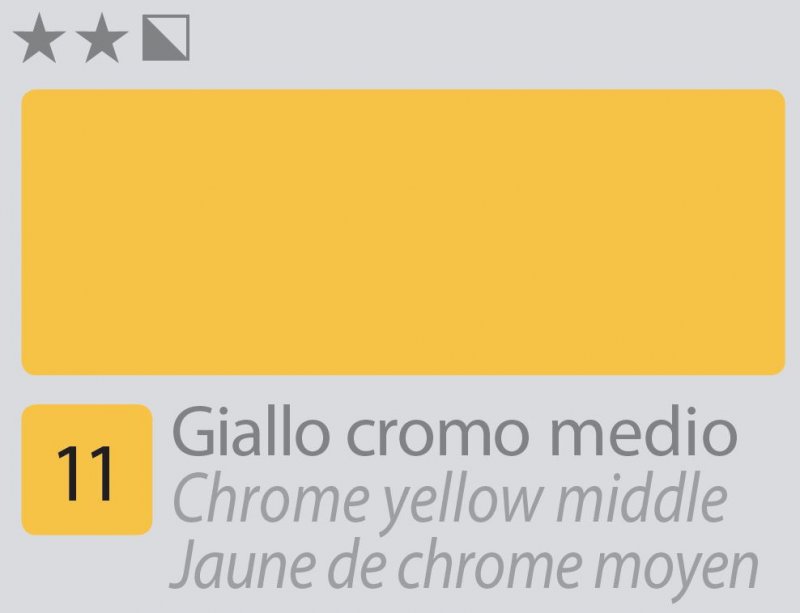 Divolo Accademia Ölfarbe 20 ml - Chrome Yellow Middle