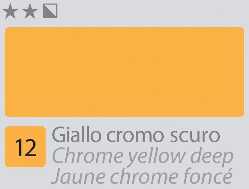Divolo Accademia Ölfarbe 20 ml - Chrome Yellow Deep