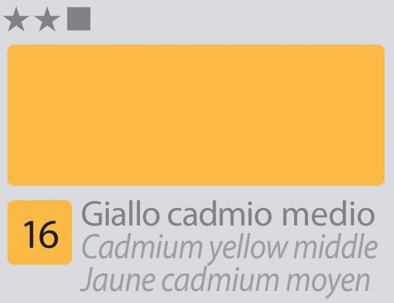 Divolo Accademia Ölfarbe 20 ml - Cadmium Yellow Middle