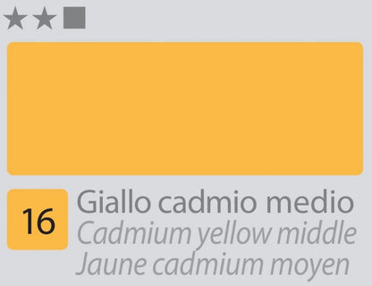 Divolo Accademia Ölfarbe 20 ml - Cadmium Yellow Middle