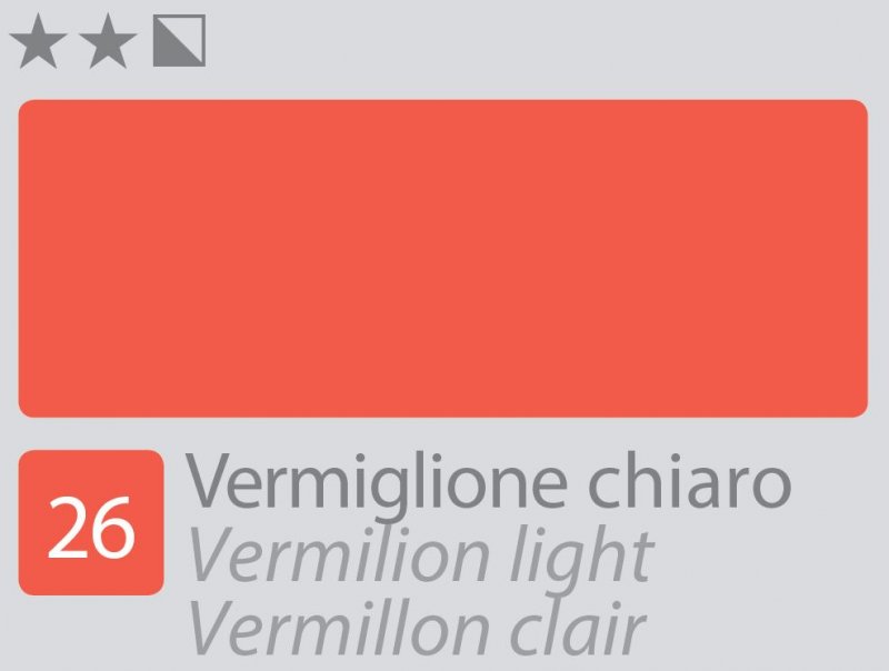 Divolo Accademia Ölfarbe 20 ml - Vermilion Light