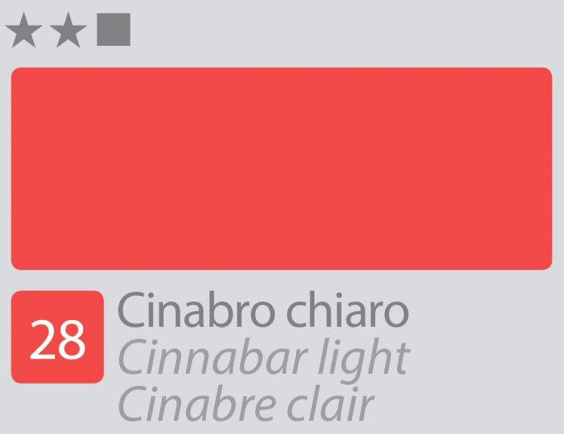 Divolo Accademia Ölfarbe 20 ml - Cinnabar Light