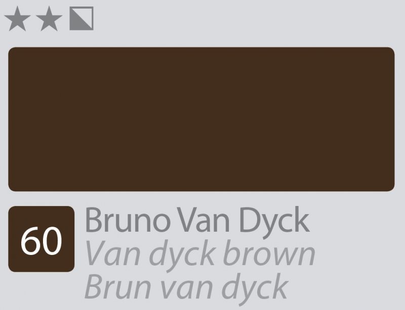 Divolo Accademia Ölfarbe 20 ml - Van Dyck Brown