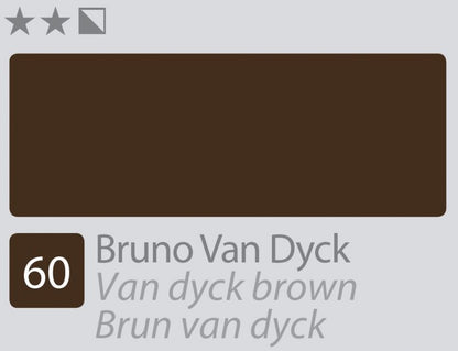 Divolo Accademia Ölfarbe 20 ml - Van Dyck Brown