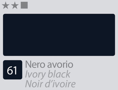Divolo Accademia Ölfarbe 20 ml - Ivory Black