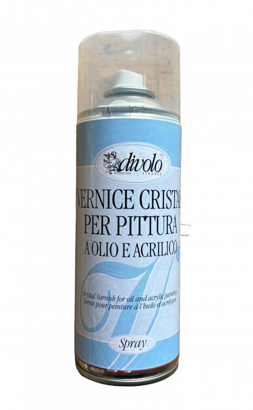 Divolo Schilderijvernis Cristall voor Olieverf 400 ml Spuitbus