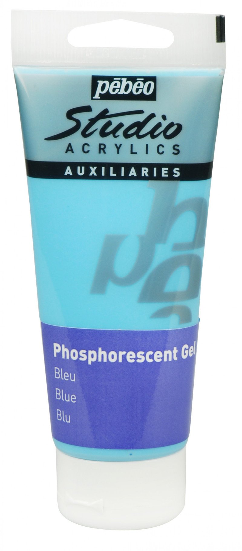 Pebeo Studio Acrylic Phosphorescent Gel 100 ml - Blau