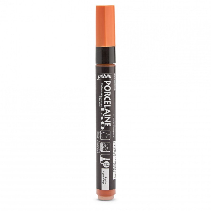 Pebeo Porcelaine 150 Marker Bullet Tip 1.2 mm - Agate Orange
