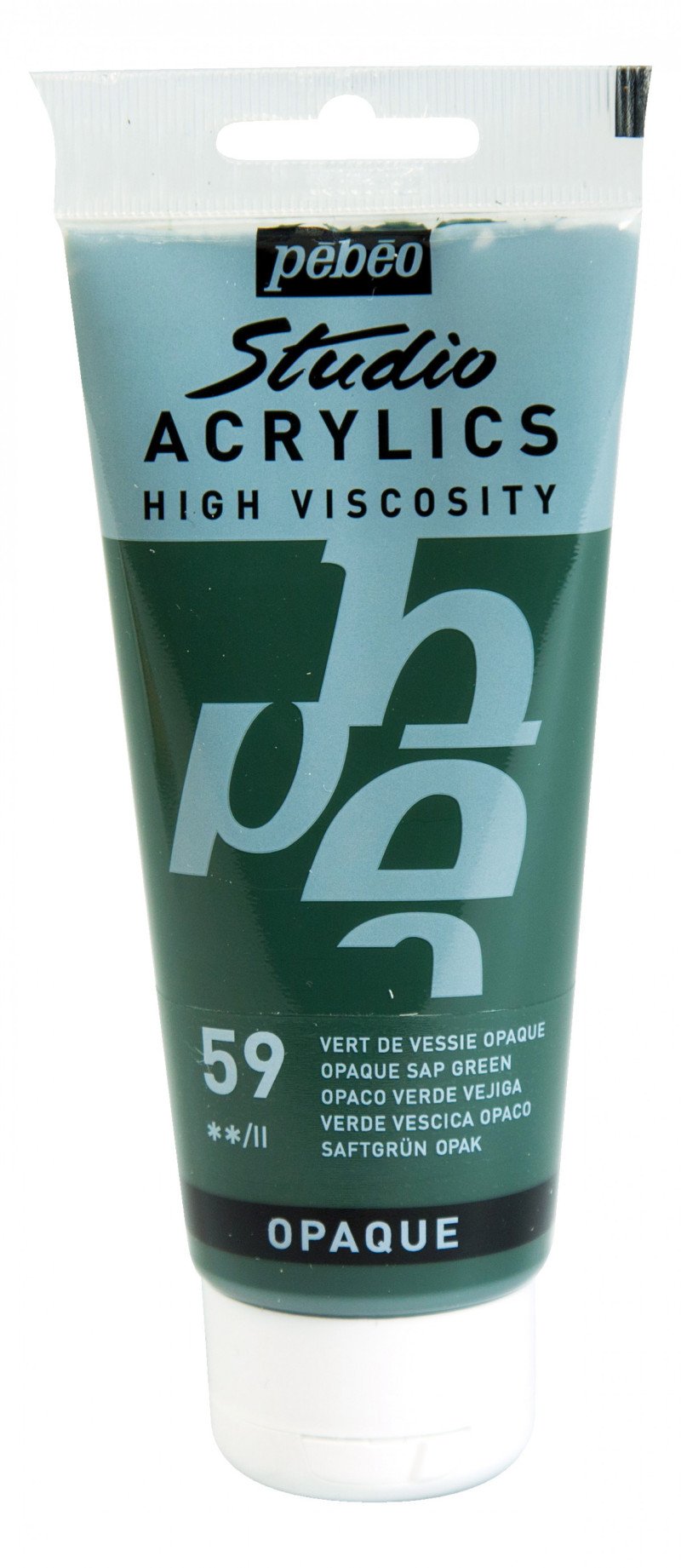 Pebeo Studio Acrylfarbe 100 ml - 59 - Deckendes Saftgrün